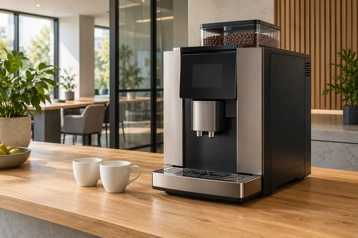Kaffeevollautomat in einer modernen Büroküche